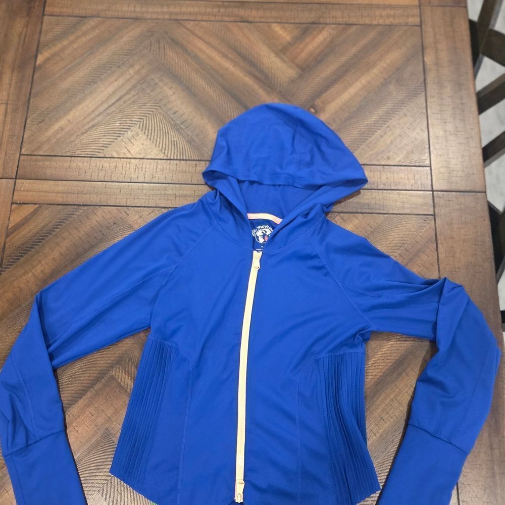 Free People Cobalt Blue and Orange Jacket XL